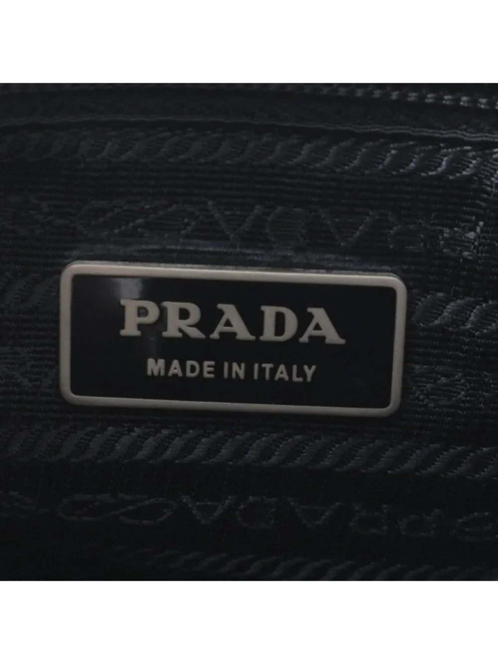 Prada Tessuto Nylon Triangle Logo Leather Shoulder Bag Crossbody Messenger